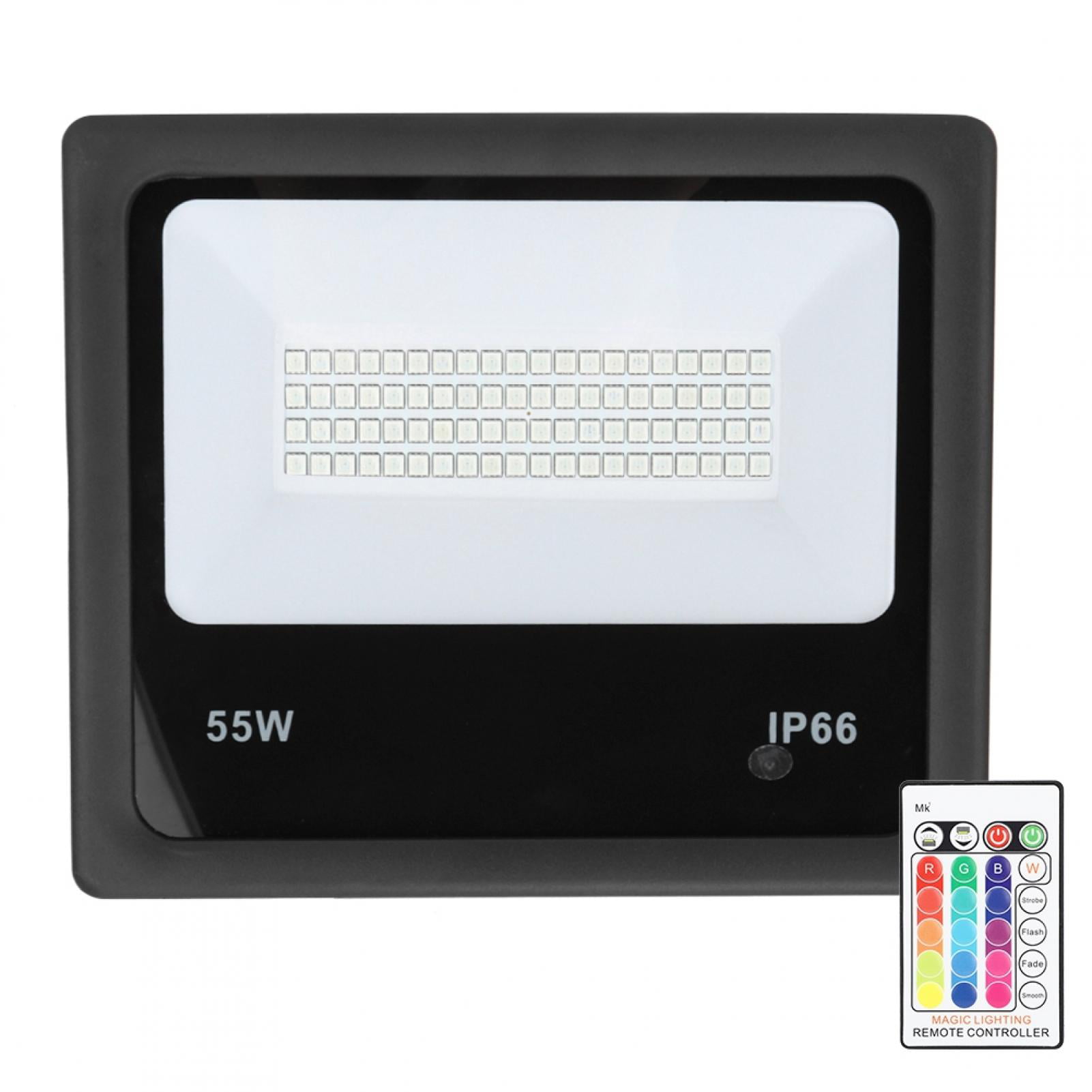 2X Cool White 100W Slim LED Floodlight Security Outdoor Landscape Wall Spot Lamp 