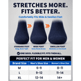 thumbnail image 7 of Special Essentials 12 Pairs Cotton Diabetic Socks Crew for Men and Women Navy (Size 10-13), 7 of 7