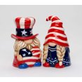 thumbnail image 4 of Ceramic Patriot Gnome Salt and Pepper Shakers, July 4th Decor, Independence Day Decor, Fairy Garden Decor, Patriotic Gift, Gnome Collector Gift, 4 of 5