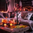 thumbnail image 3 of Halloween Tree, FT Spooky Tree with LED Lights and Metal Spider Ornaments, Battery Powe Tree for Halloween Decorations Indoor, 3 of 9