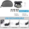 thumbnail image 5 of Head Torch,super Bright Headlight,18000 Lumens 8 Led 8 Modes Headlamp,rechargeable Waterproof, 5 of 5