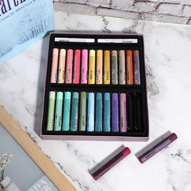 FLAMEEN Crayon, Oil Painting Stick, Art Supply For Flat Coating Spotting