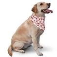 thumbnail image 2 of Naloa Red Football Dog Bandanas 1PC Washable Triangle Dog Scarfs Premium Durable Fabric, for Small Medium Large Dogs and Cats, 2 of 6