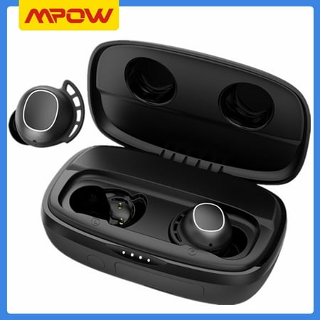 Mpow M30 Bluetooth 5.0 Headphones True Wireless Earbuds Ipx8 Sweatproof for Sports Games, Black