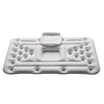 thumbnail image 1 of 1 mesa de cerveza inflable portátil con 28 agujeros para tazas, fila flotante, agua, bebida, cubo de hielo, cama flotante, mesa inflable de agua para fiesta de agua, blanco, 1 of 5