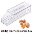 thumbnail image 1 of Transparent Egg Storage Box - Rolling  Multi-layer Stacking  Drawer Type  Timer Slots  Refrigerator Organizer, 1 of 8