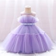 thumbnail image 1 of Lilgiuy Little Girls Wedding Dress Sleeveless Lightweight Puff Gown for Going Out Camping Shopping Clearance, 1 of 5