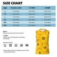 thumbnail image 5 of Yiaed Sun Flowers Print Men's Singlet Vests Summer Running Muscle Tank Tops Gym Undershirt Round Neck Sleeveless for man, 5 of 5