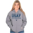 thumbnail image 4 of US Air Force Fly Fight Win Athletic Unisex Plus Size Zip Hoodie Brisco Brands 2X, 4 of 5
