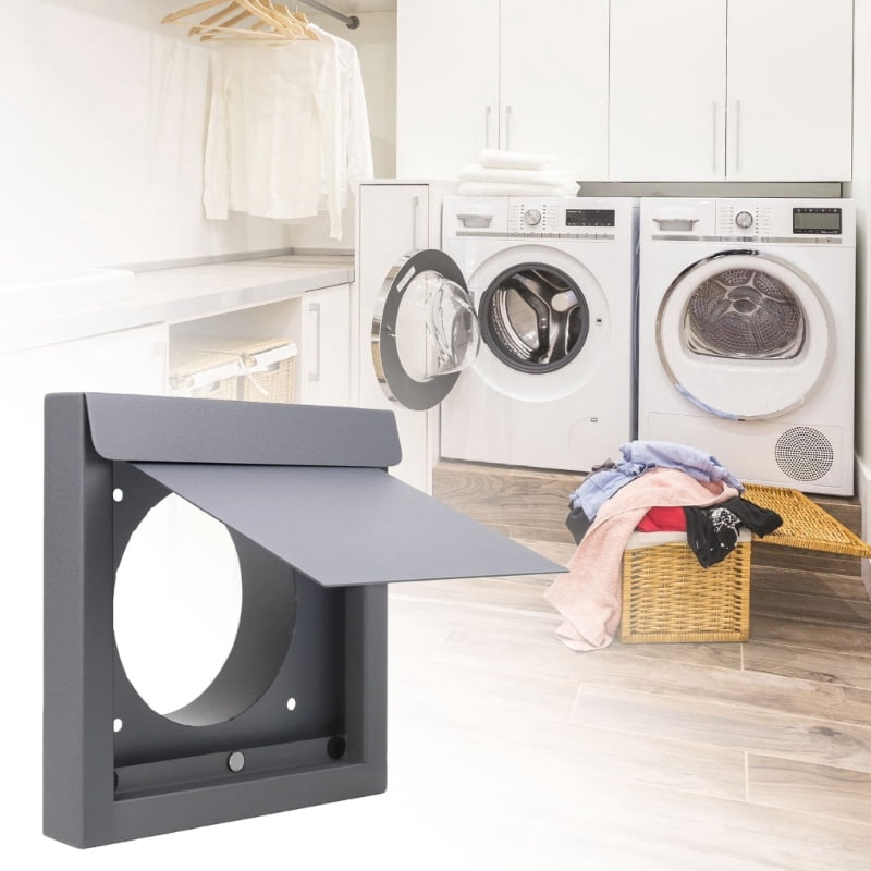 Rusts Resistant 4Inch Dryer Ventilation Cover Outdoor Wall Mount Vents Cap Exterior Wall Vents Hood Carbon Steel Protectors