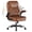 Brown, variant on GTPLAYER Leather Office Chair, Home Desk Chair with Flip-up Arms and Ergonomic Back - Comfy Heavy Duty Executive Chair for Home Office Gaming, Black