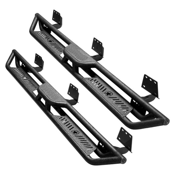 KFFKFF 6-Inch Side Steps for 2019-2025 Dodge Ram 1500 Crew Cab, Black Carbon Steel Running Boards with 550 lbs Load Capacity, Durable Non-Slip Design and Corrosion-Resistant Coating