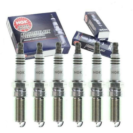 6 pc NGK Iridium IX Spark Plugs compatible with Ford Mustang 3.7L V6 2011-2017