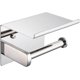 thumbnail image 1 of Stainless Steel Polished Chrome Modern Roll Paper Holder, Self Adhesive Wall Mount, Bathroom Kitchen Accessories, 1 of 5