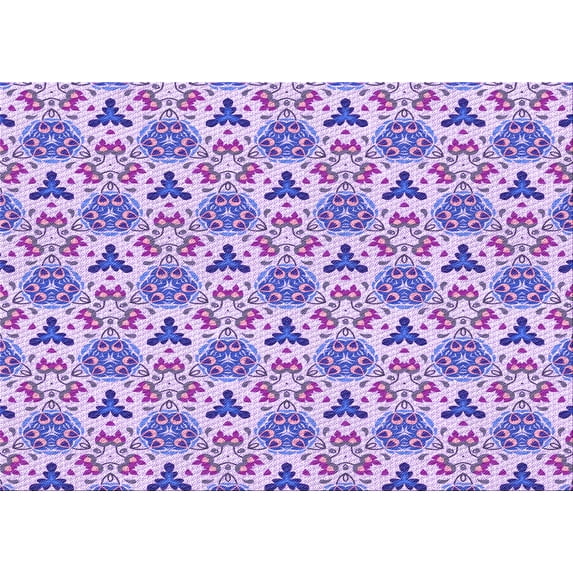 Ahgly Company Indoor Rectangle Patterned Blossom Pink Area Rugs, 5' x 8'