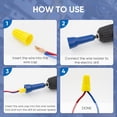 thumbnail image 2 of Tuerca Alambre Con Conector Cable Giratorio Mandril 1/4 () Azul, 2 of 4