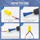 thumbnail image 2 of Tuerca Alambre Con Conector Cable Giratorio Mandril 1/4 () Azul, 2 of 4