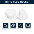 thumbnail image 2 of Uxcell 20Pcs White Rubber Stopper, Plug Holes for 13mm / 0.51" Hole, 2 of 5
