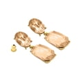 thumbnail image 3 of Oussum Gold Jeweled Drop Earrings, 3 of 5