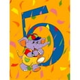 thumbnail image 1 of 5e Anniversaire 5 Drapeau Taille du Jardin, 1 of 1