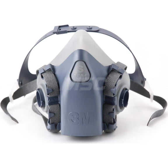 3M 7100134948 Half Facepiece Respirator: Silicone, Bayonet, Small -