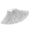 thumbnail image 1 of Servilleteros de malla de diamante, 50 unidades, 8 filas, para silla, para envolver, cinta, decoración de mesa con dise?o de cinta mágica para bodas, Navidad, día de acción de gracias (Plateado) Ecomeon  no, 1 of 1