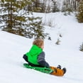 thumbnail image 4 of Lucky Bums Circular Saucer Snow Sled for Winter Sledding, 25", Green, 4 of 5