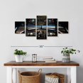 thumbnail image 2 of Elephant Stock Plane Cockpit Controls Wall Art - Horizontal Multi Panel Canvas - Living Room Wall Decor - Transportation Multi Panel - Black And Gray Decor - 29" x 12", 2 of 4
