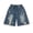 Z17-Blue, variant on CAIXIA Boys Jeans Shorts Size 8 Straight Wide Leg Stretch Denim Shorts Knee Length Ripped High Waist Jorts Y2k Classic Trendy School Bermuda Shorts Streetwear Youth Kids