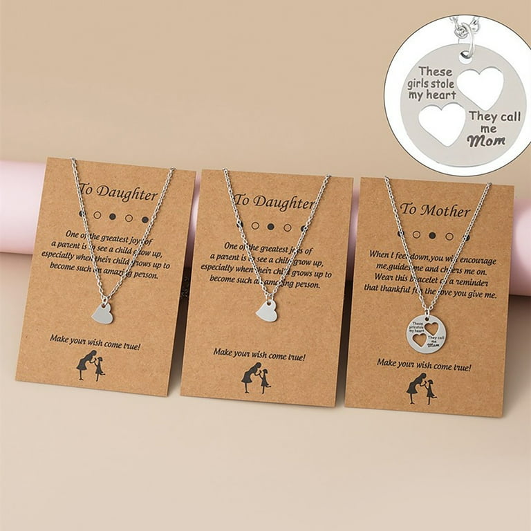 Mother daughter necklace top set of 3