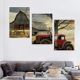 thumbnail image 4 of nygtbtfer  Canvas Wall Art Rustic Old Barn Pictures Prints Vintage Country Paintings for Bedroom Home Decor Framed 12x16x3pcs, 4 of 4