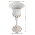 thumbnail image 2 of Miumaeov 2pcs 9.4" Metal Trumpet Vase, Wedding Decor Vase, Flower Decor Vase Plant Holder for Wedding, Party, Reception Ceremony Decor (White), 2 of 9