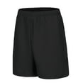 thumbnail image 3 of IYTR Men's Lightweight Quick Dry Athletic Gym Shorts with Zipper Pockets Workout Running Training Shorts Black XXXL, 3 of 3