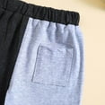 thumbnail image 4 of Toimothcn Toddle Baby Boys Girls Shorts Fashion Patchwork Color Wide Leg Sports Shorts With Elastic Waist Drawstring Warm Loose Fit Comfy Child'S Clothing, 4 of 6