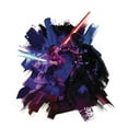 thumbnail image 2 of Boy's Star Wars: Obi-Wan Kenobi Darth Vader and Obi-Wan Kenobi Battle Paint  Graphic Tee White Small, 2 of 4