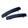 thumbnail image 1 of 2 pinzas para el pelo francesas de resorte, de sujeción fuerte, rectangulares, para coleta azul, 1 of 9