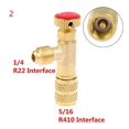 thumbnail image 2 of Aire acondicionado plus liquido valvula de seguridad R410A R22 refrigerante aire acondicionado 1/4 fluor plus adaptador de seguridad herramienta aire acondicionado 22 a 410, 2 of 2
