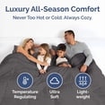 thumbnail image 4 of CGK Linens Premium Down Alternative Comforter - Full Size All-Season Fluffy & Cozy Duvet Insert, Dark Gray, 4 of 7