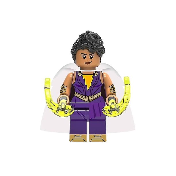 Minifiguras de bloques de construcción de montaje de Adán negro Shazam de la película DC Hero