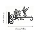 thumbnail image 3 of DefiDgd Iron Decorative Hanging Bracket,Vintage Bird with Leaf Wall Mounted Hook for Flower Baskets Planters Wind Chimes Lanterns Home Garden Patio Farmhouse Decoration(CC), 3 of 8