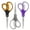 Black/Grey/Purple, variant on LIVINGO Office Scissors All Purpose, Titanium Sharp Shears Home Crafting Assorted 3 Pack 8"