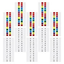 HEMOTON 20 Sets Index Tabs A-Z White and Colorful Letter Labels PVC Waterproof Book Markers Self Adhesive Alphabet Tabs for School Office Files