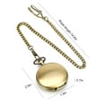 thumbnail image 7 of TSV Men's Mechanical Retro Pocket Watch, Classic Mechanical Movement Pocket Watch with Chain, 7 of 7