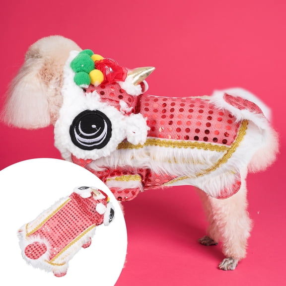 MEIBUTYUP Comfortable Dog Lion Costume for Pets, Perfect New Year Outfit for Adorable and Festive Look