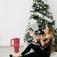 thumbnail image 3 of Christmas Mug 40 OZ Tumbler with Handle and Straw Lid Leak Proof - Christmas Tumbler with Handle Insulated for Hot Cold Ice - Christmas Birthday Gifts for Women Stainless Steel Cup, 3 of 6