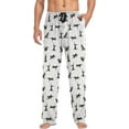 thumbnail image 3 of Top-kevin Blakc Dog Men's Pajama Pants Pjs Bottoms with Pockets Sleep Lounge Pants for Men, 3 of 13