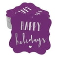 thumbnail image 1 of Inkdotpot Real Silver Foil Bracket Shape Paper Hang Tags Happy Holiday Favor Tags Pack Of 100, 1 of 7