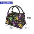 thumbnail image 2 of Disketp Mardi Gras6 Bolsa Térmica Estampada, Bolsa Térmica Aislante para Almuerzo, Playa y Campamento, 2 of 6