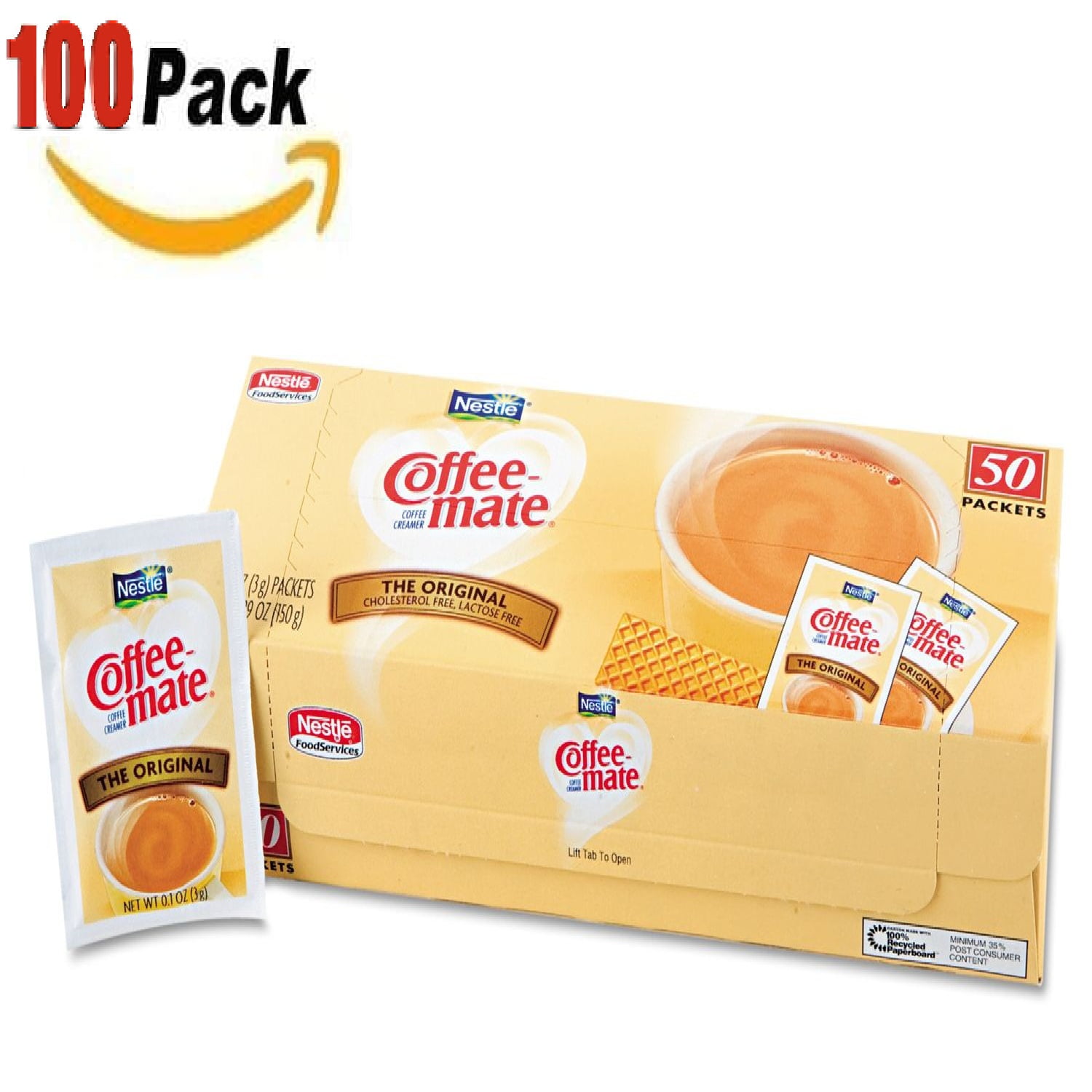 (100 pack) Coffeemate Original Rich and