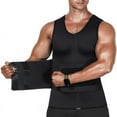 thumbnail image 5 of hwoehyo Men's Neoprene Sweat Vest Shapewear, Black，S, 5 of 7